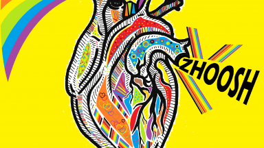 colourful graphic of a heart